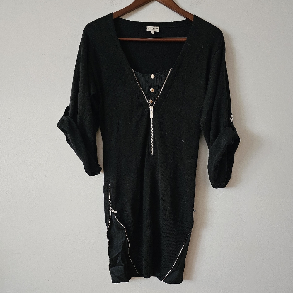 Karen Millen Black Knit Sweater Dress